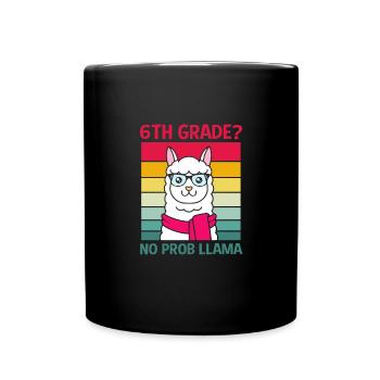 6ème - Mug uni - noir - Devant
