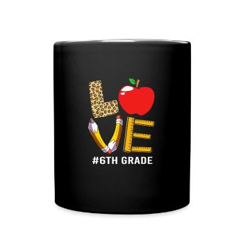 6th Grade - Full Colour Mug - black - Front