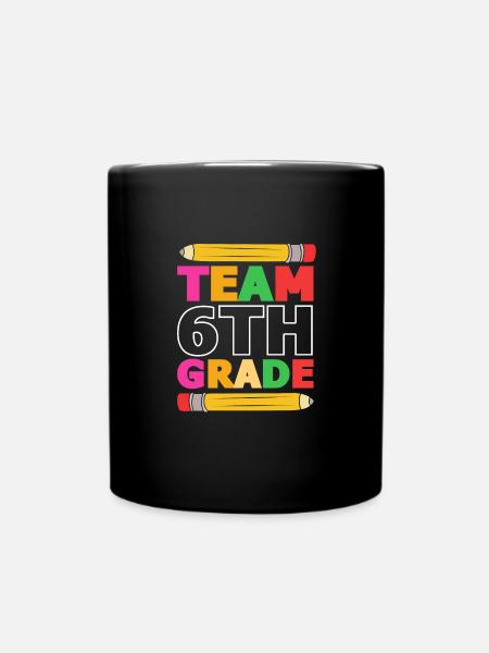 6. Klasse - Tasse einfarbig - Schwarz