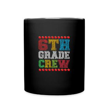 6th Grade - Full Colour Mug - black - Front