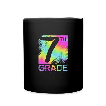 7. Klasse - Tasse einfarbig - Schwarz - Vorne