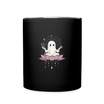 Geist Yoga Meditation Zen Namaste Lotus - Tasse einfarbig - Schwarz - Vorne