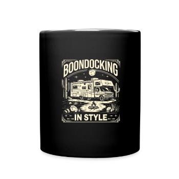 Campeur - Mug uni - noir - Devant