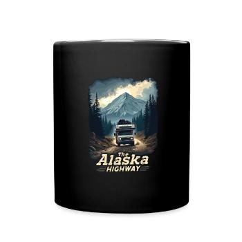 Campeur - Mug uni - noir - Devant