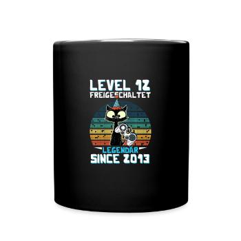 Level 12 Freigeschaltet Legendär Seit 2013 - Tasse einfarbig - Schwarz - Vorne