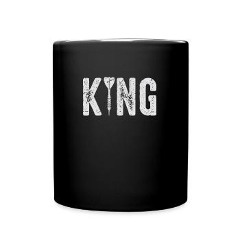 Fléchettes King 180 Maillot de fléchettes - Mug uni - noir - Devant