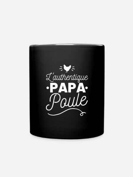 papa poule - Mug uni - noir
