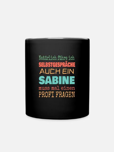 Sabine - Tasse einfarbig - Schwarz