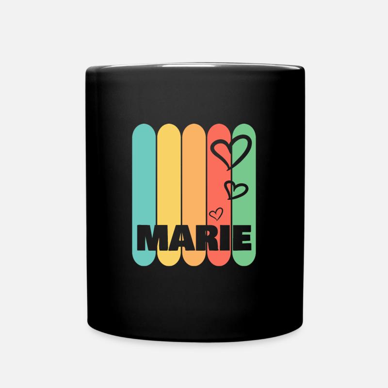 Herzen Marie - Tasse einfarbig - Schwarz