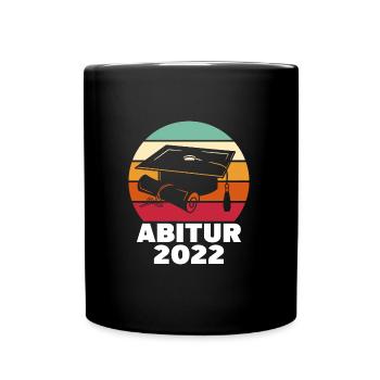 Abitur 2022 Matura Abi bestanden - Tasse einfarbig - Schwarz - Vorne