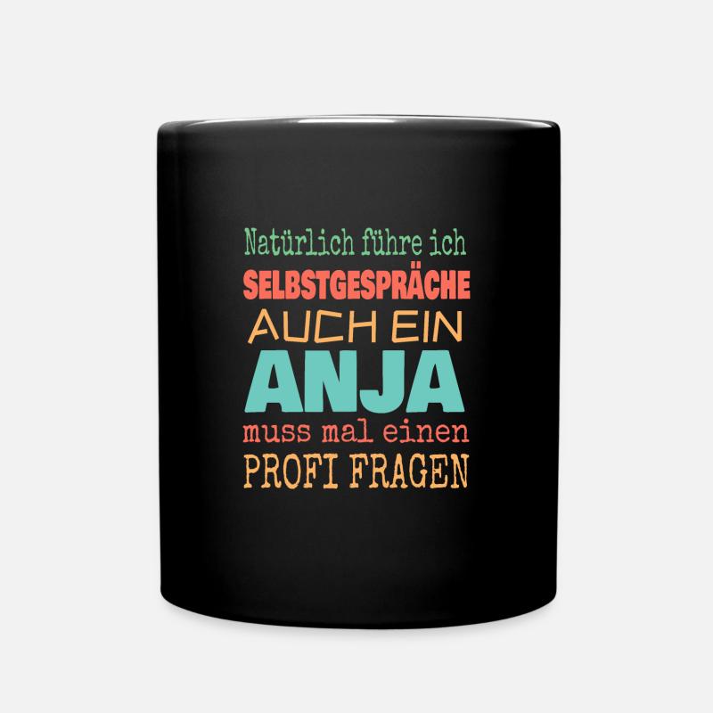 Anja - Tasse einfarbig - Schwarz