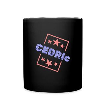 First name Birthday Cedric - Full Colour Mug - black - Front