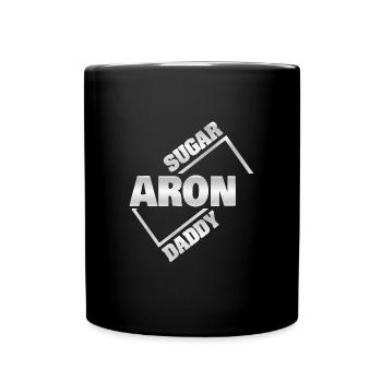 Cadeau pour Aron - Mug uni - noir - Devant