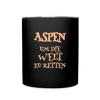 Helfer Aspen - Tasse einfarbig - Schwarz - Vorne