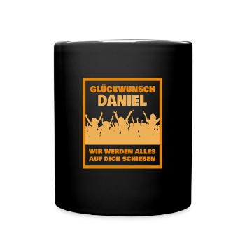Kollege Daniel - Tasse einfarbig - Schwarz - Vorne
