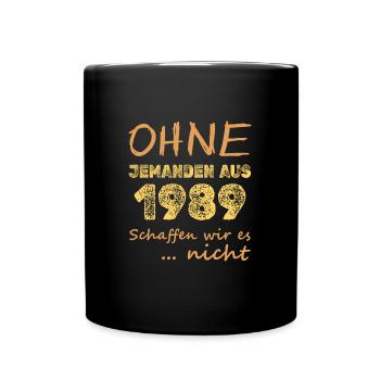 es 1989 - Tasse einfarbig - Schwarz - Vorne