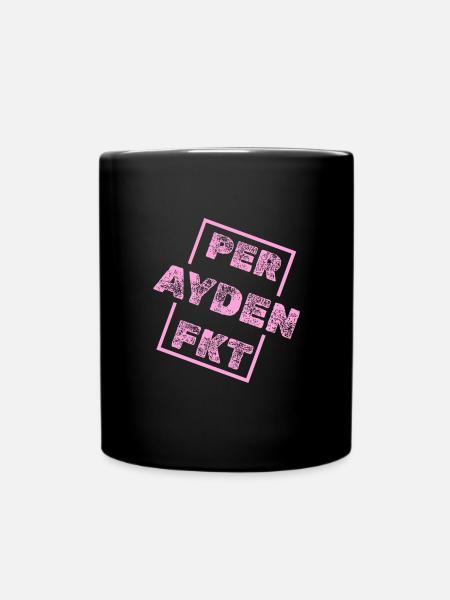 Einzigartig Ayden - Tasse einfarbig - Schwarz