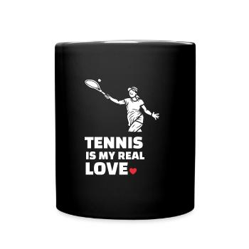 J’adore le tennis - Mug uni - noir - Devant