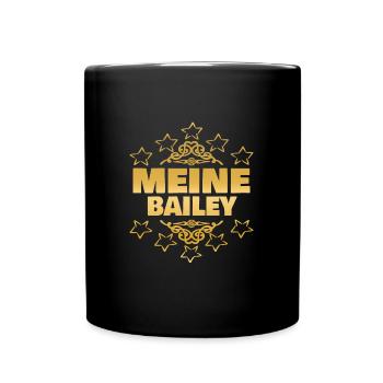 Geschenk für Bailey - Tasse einfarbig - Schwarz - Vorne