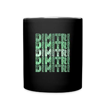 Cadeau pour Dimitri - Mug uni - noir - Devant