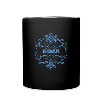 Geschenk für Aidan - Tasse einfarbig - Schwarz - Vorne