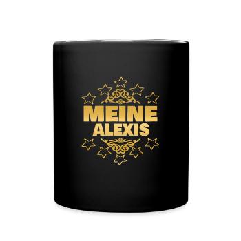 Ehefrau Alexis - Tasse einfarbig - Schwarz - Vorne
