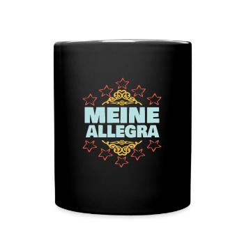 Geschenk für Allegra - Tasse einfarbig - Schwarz - Vorne