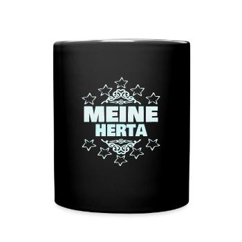 Mutter Herta - Tasse einfarbig - Schwarz - Vorne