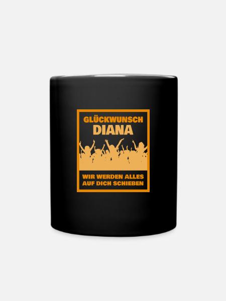 Diana - Tasse einfarbig - Schwarz