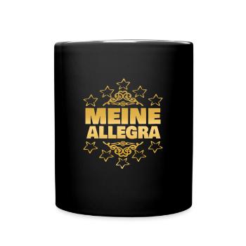 Allegra als Mädchen - Tasse einfarbig - Schwarz - Vorne