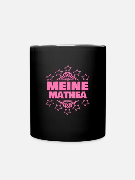 Geschenk für Mathea - Tasse einfarbig - Schwarz