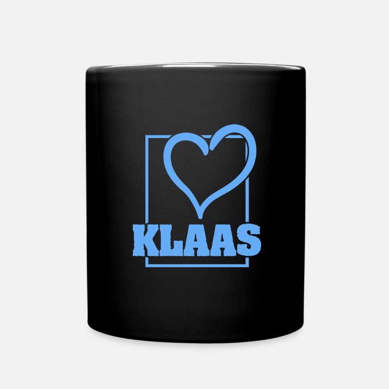 Geschenk für Klaas - Tasse einfarbig - Schwarz