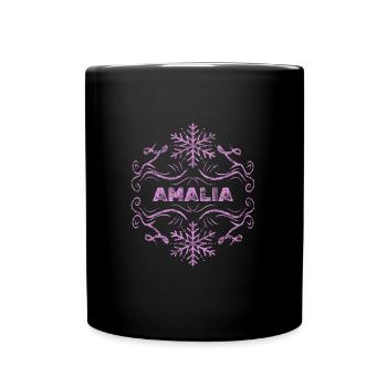 Ehefrau Amalia - Tasse einfarbig - Schwarz - Vorne