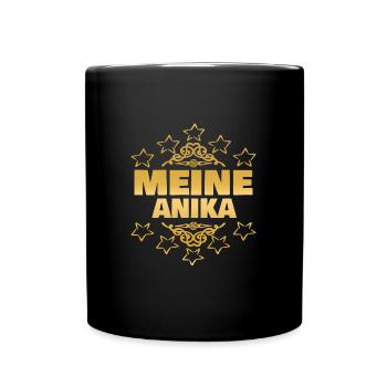 Anika as a girl - Full Colour Mug - black - Front