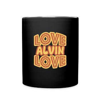 Alvin as a first name - Full Colour Mug - black - Front