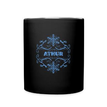 Athur d’hiver - Mug uni - noir - Devant
