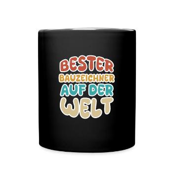 Vocation draughtsman - Full Colour Mug - black - Front