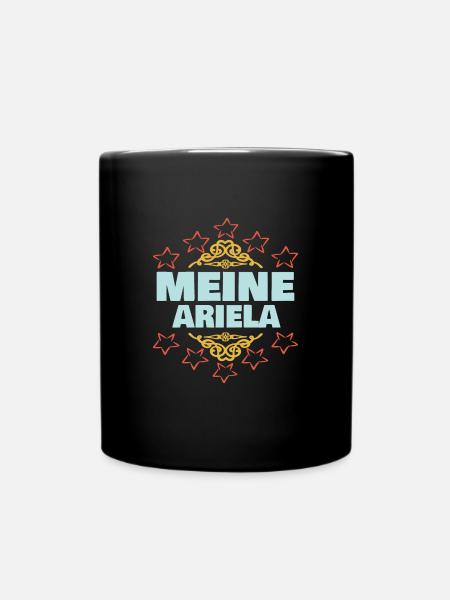 Ariela als Mädchen - Tasse einfarbig - Schwarz