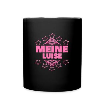 Luise als Mädchen - Tasse einfarbig - Schwarz - Vorne