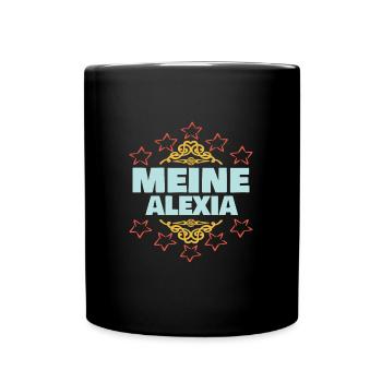 Mädchen Alexia - Tasse einfarbig - Schwarz - Vorne