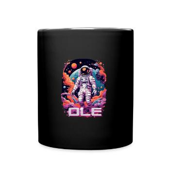 OLE - Beau prénom de garçon avec astronaute cool - Mug uni - noir - Devant