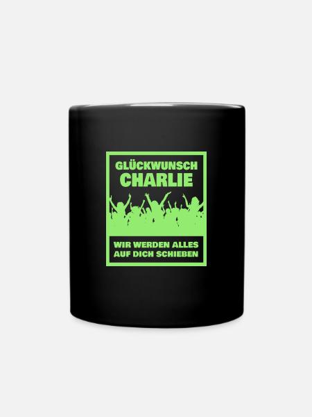 Geschenk für Charlie - Tasse einfarbig - Schwarz
