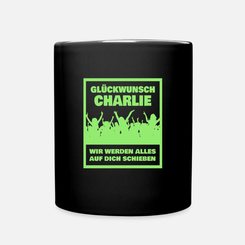 Geschenk für Charlie - Tasse einfarbig - Schwarz