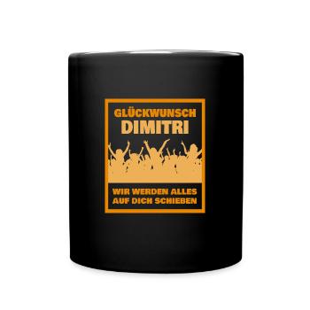 Cadeau pour Dimitri - Mug uni - noir - Devant