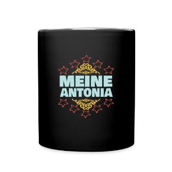Girl Antonia - Full Colour Mug - black - Front