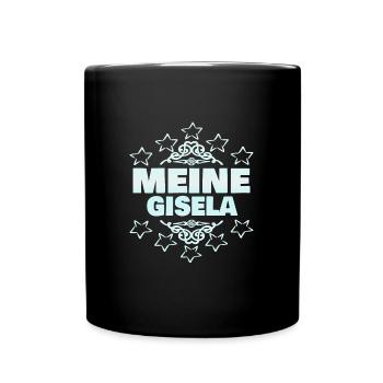 Geschenk für Gisela - Tasse einfarbig - Schwarz - Vorne