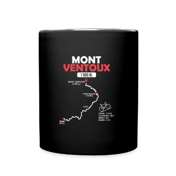 Vélo Mont Ventoux velo le Ventoux Bédoin - Full Colour Mug - black - Front