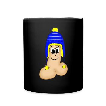 Pimmel - Tasse einfarbig - Schwarz - Vorne