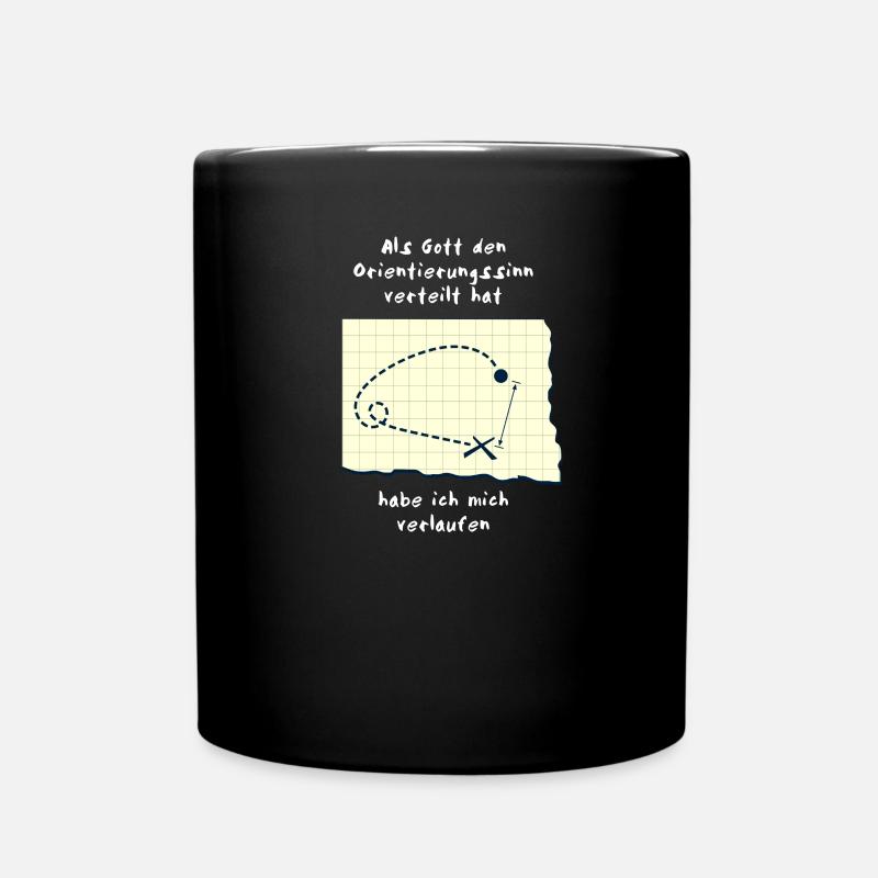 sense of direction - Full Colour Mug - black