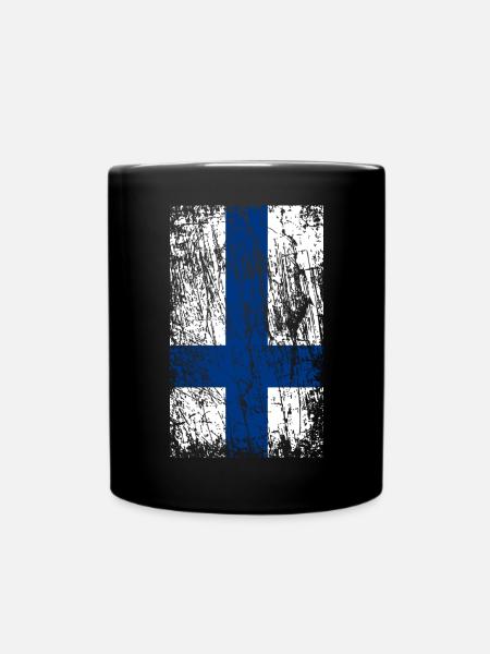 Drapeau vintage finlande - Mug uni - noir